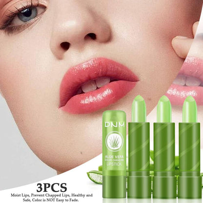 Gloyee™ Organic Color Changing Magic Balm-Lipstick (Aloe Vera) - Pack of 3