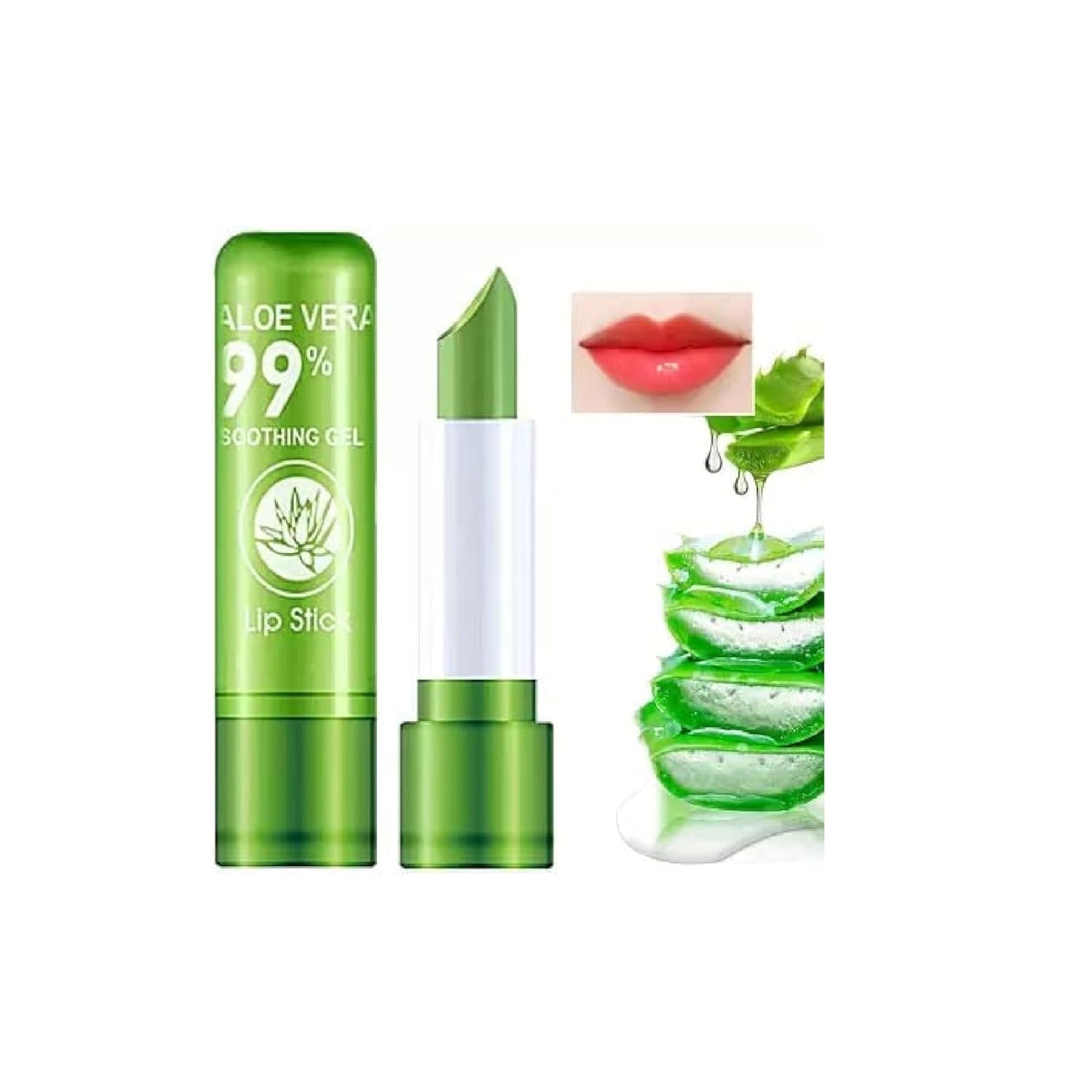 Gloyee™ Organic Color Changing Magic Balm-Lipstick (Aloe Vera) - Pack of 3